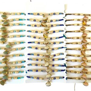 Bracelet réglable Perles & Coquille
